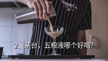 2、茅臺，五糧液哪個好喝？