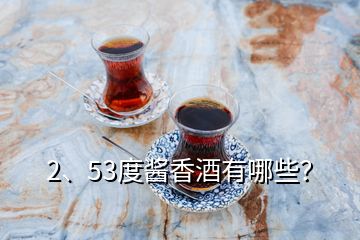2、53度醬香酒有哪些？