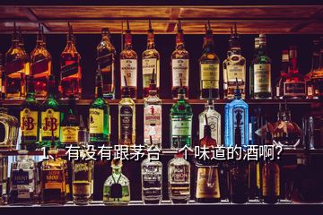 1、有沒有跟茅臺一個味道的酒??？