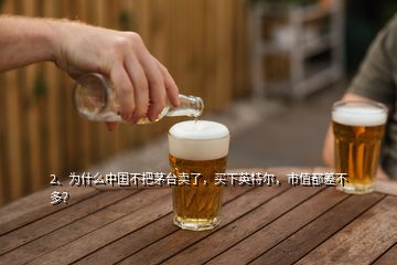 2、為什么中國不把茅臺賣了，買下英特爾，市值都差不多？