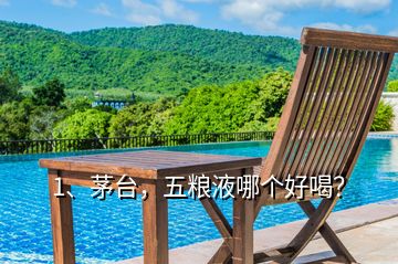1、茅臺(tái)，五糧液哪個(gè)好喝？