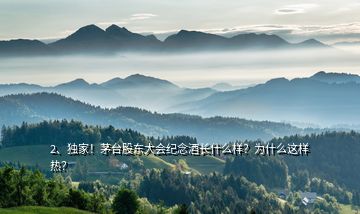 2、獨(dú)家！茅臺(tái)股東大會(huì)紀(jì)念酒長(zhǎng)什么樣？為什么這樣熱？