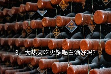 3、大熱天吃火鍋喝白酒好嗎？