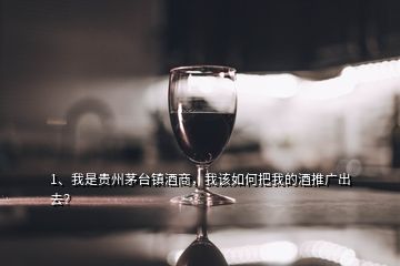 1、我是貴州茅臺鎮酒商，我該如何把我的酒推廣出去？