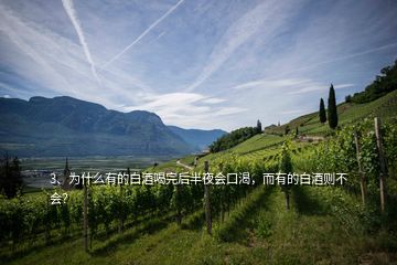 3、為什么有的白酒喝完后半夜會口渴，而有的白酒則不會？