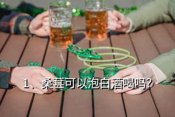 1、桑葚可以泡白酒喝嗎？