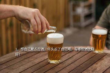 1、想自己藏點白酒，年頭長了自己喝，有哪些酒比較好？