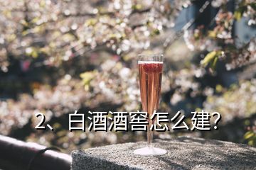 2、白酒酒窖怎么建？