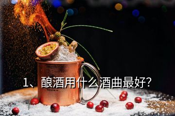 1、釀酒用什么酒曲最好？