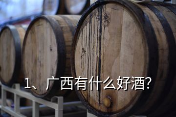 1、廣西有什么好酒？