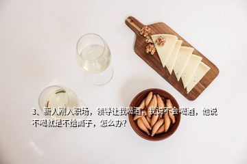 3、新人剛入職場，領導讓我喝酒，我說不會喝酒，他說不喝就是不給面子，怎么辦？