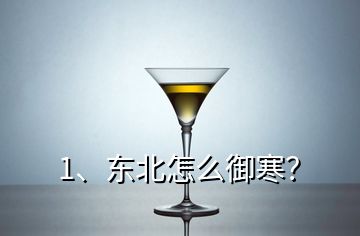 1、東北怎么御寒？
