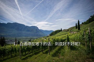 1、白酒埋在地下的話，到底好不好呢？