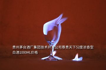 貴州茅臺酒廠集團技術開發公司尊貴天下52度濃香型白酒1000ML價格