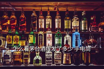 怎么看茅臺酒揮發了多少 手電筒