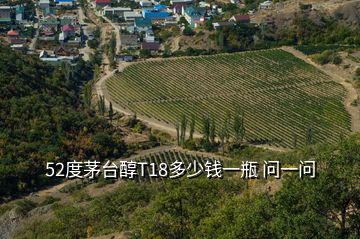 52度茅臺(tái)醇T18多少錢一瓶 問一問