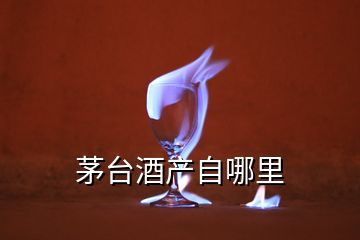 茅臺酒產自哪里