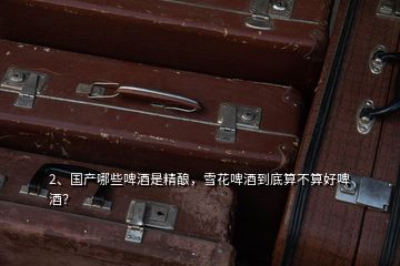 2、國產哪些啤酒是精釀，雪花啤酒到底算不算好啤酒？