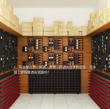5、有自釀白酒，米酒，黃酒，藥酒的技術和設備，在鄉鎮上做純糧酒有銷路嗎？
