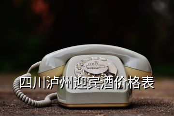 四川瀘州迎賓酒價格表