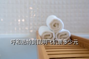 呼和浩特到昆明飛機票多少元