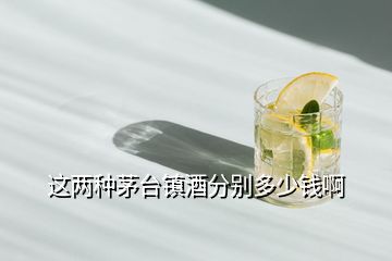 這兩種茅臺鎮酒分別多少錢啊