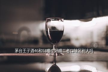 茅臺王子酒46和53哪個好喝二者口味區別大嗎
