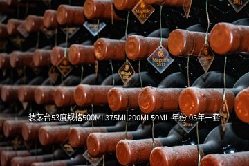 裝茅臺53度規格500ML375ML200ML50ML 年份 05年一套