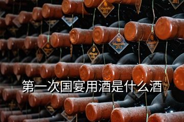 第一次國宴用酒是什么酒