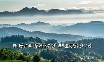 貴州茅臺鎮世家酒業財源廣進禮盒兩瓶裝多少錢