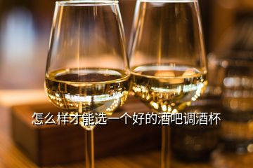 怎么樣才能選一個好的酒吧調酒杯