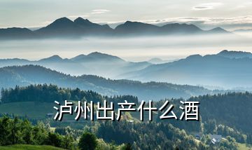 瀘州出產什么酒
