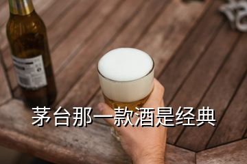 茅臺那一款酒是經典