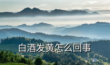 白酒發黃怎么回事