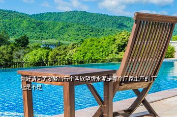 你好請問蕪湖繁昌有個叫欣望牌水泥是哪個廠家生產的 廠址是不是