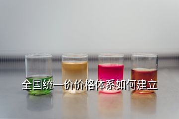 全國統一價價格體系如何建立