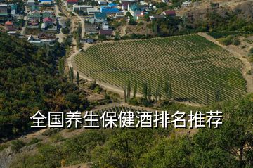 全國養生保健酒排名推薦