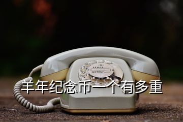 羊年紀念幣一個有多重