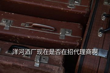 洋河酒廠現在是否在招代理商啊