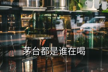 茅臺都是誰在喝