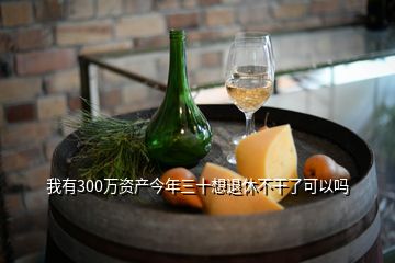 我有300萬資產今年三十想退休不干了可以嗎
