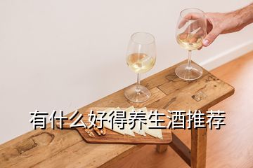 有什么好得養生酒推薦