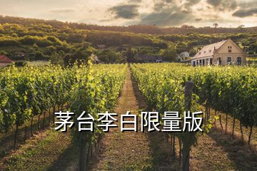 茅臺李白限量版