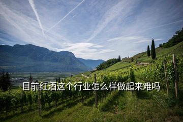 目前紅酒這個行業怎么樣做起來難嗎
