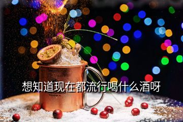 想知道現在都流行喝什么酒呀