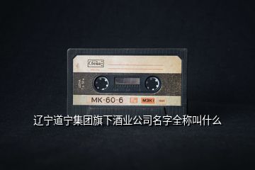 遼寧道寧集團旗下酒業公司名字全稱叫什么