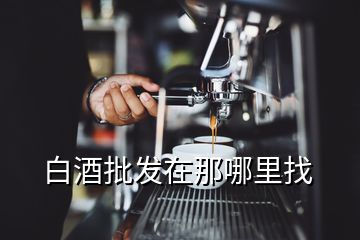 白酒批發在那哪里找