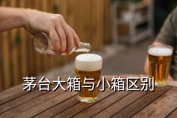 茅臺大箱與小箱區別