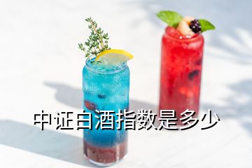 中證白酒指數是多少