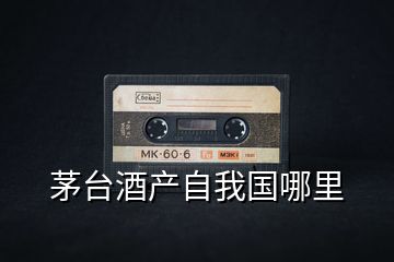 茅臺酒產自我國哪里
